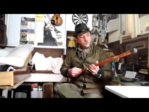 Walking stick  guitar. 2s Robert matteacci