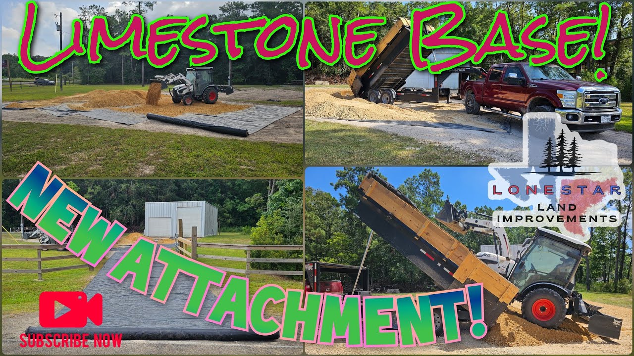 Limestone Base Parking/Backing Area + New Attachment!