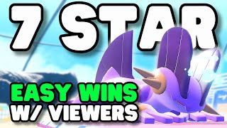 7 STAR SWAMPERT Raids w/ VIEWERS | SHINY GIVEAWAYS Every 20 LIKES | Pokémon Scarlet & Violet