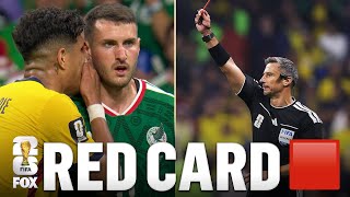 Ecuador’s Piero Hincapié Gets Red Card For Covering His Mouth vs Mexico | 2026 FIFA World Cup™
