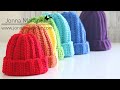 Easiest Worsted Crochet Hat | Easy Ribbed Adult Hat | Beginner Friendly | Unisex Hat #crochetbeanie