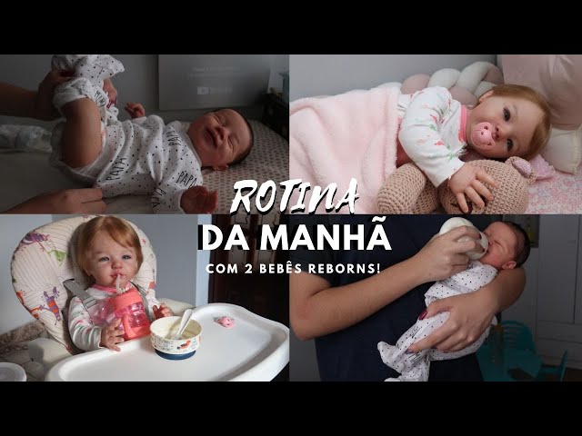 ROTINA DA MANHÃ COM DUAS BEBÊS REBORNS AMÉLIA E EVA! 