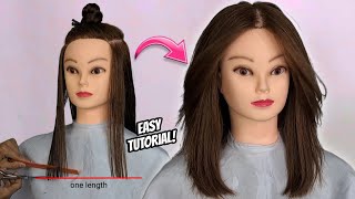 LAYERED HAIRCUT| shoulder length layer! layer sebahu