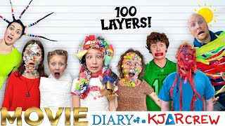 100 LAYERS Prank War MOVIE! Siblings vs Parents! Diary of a KJAR Crew!