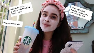 Doing my Skincare while Answering your Questions