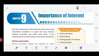 Computer class 7 chapter 9 Importance of Internet Wealth