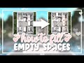 How to fill up empty spaces  rooms in bloxburg roblox