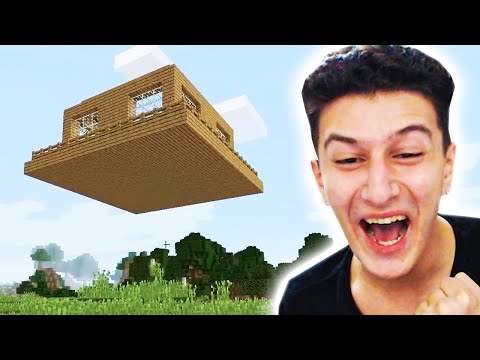 UÇAN EV YAPTIM 😱 Minecraft 77