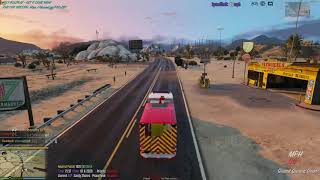 GTA V FiveM - Engines responding code 3 to structure fire (HQLYRP)