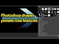Photoshop shapes presets in CC 2020 tutorial new features