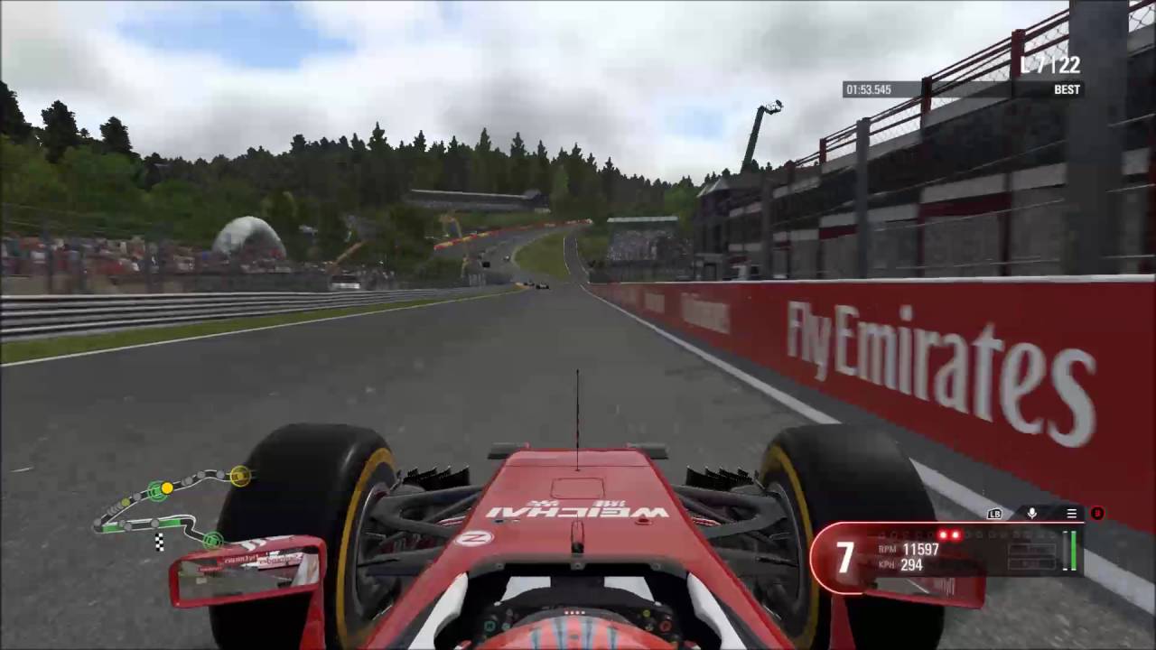 F1 2016 Belgium Mercedes v Ferrari  Gameplay