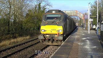 RHTT train  68004 & 68033 +150223 at Clapham Stn 4th Nov 2020