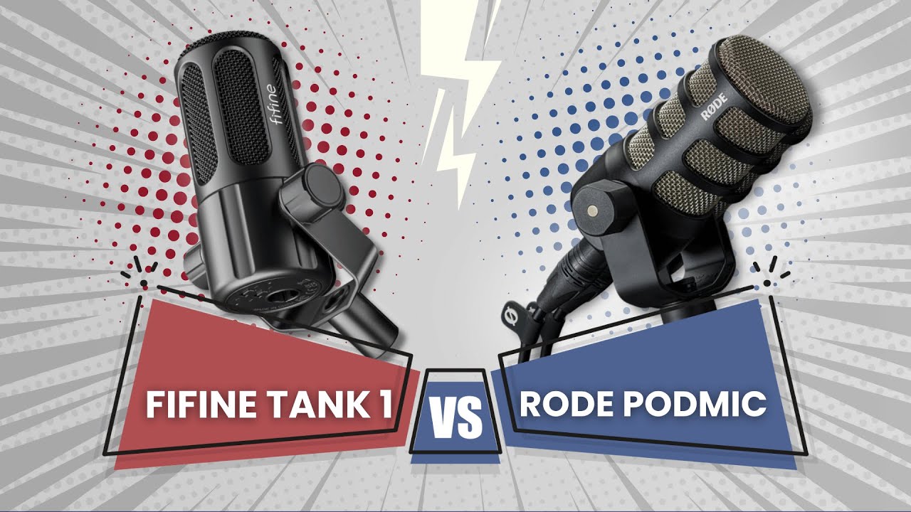 Fifine Tank 1 против Rode Podmic — дуэль по микрофону! (Tank 1 против Podmic, Rode Podmic против ...