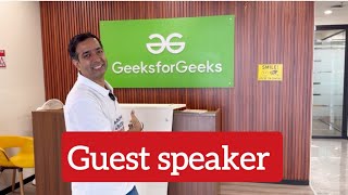 Guest speaker at GeeksforGeeks Noida Classroom | Jobs | Hiring | Layoffs | Recession in 2024