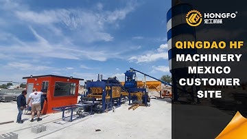 Qingdao HF Machinery Block Making Machine Mexico Customer Site #brickmakingmachine