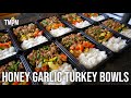 Honey Garlic Turkey Bowls Meal Prep | Low Calorie, 1 Hour Meal Prep image