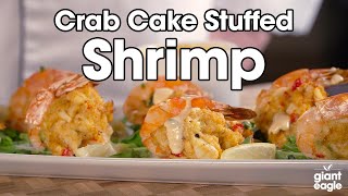New Years Crab Cake Stuffed Shrimp & Champagne Cocktail