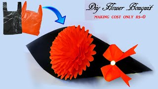 DIY Flower BOUQUET/ Birthday gift ideas/Single Flower Bouquet making at Homemade Easy Craft screenshot 2
