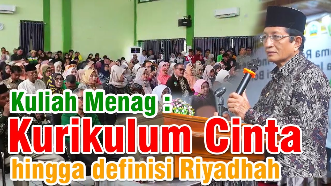 Kuliah Menteri Agama : definisi Riyadhah hingga Kurikulum Cinta
