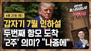 [김현석의 월스트리트나우-6월21일] 갑자기 7월 인하설, 두번째 항모 도착..'2주' 의미? 