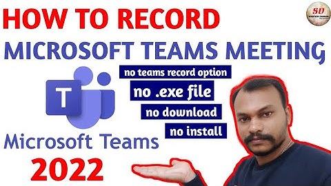 how to record your teams meeting without teams record option 2022 | @TheRenderQ