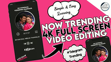 How To Make Trending 4k Full Screen Whatsapp Status Video Editing | Alight Motion