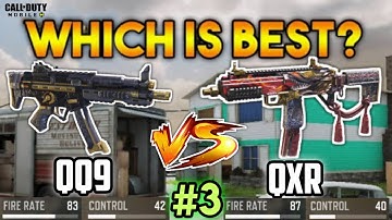 Call of Duty Mobile : QQ9 vs QXR | part -3 | (which is best gun?) SMG #14  part 3