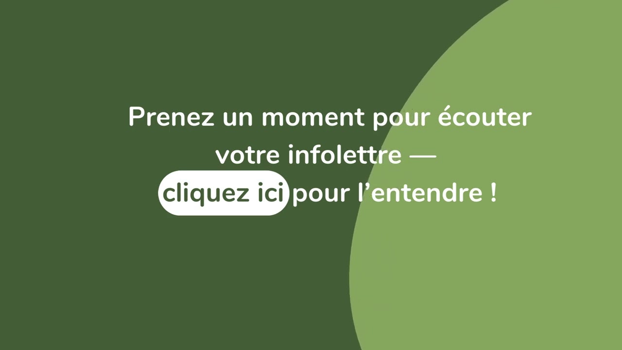 Infolettre Janvier 2026   Audio