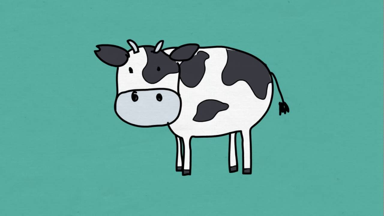 How To Draw A Funny Cow Cara Menggambar Sapi Lucu YouTube