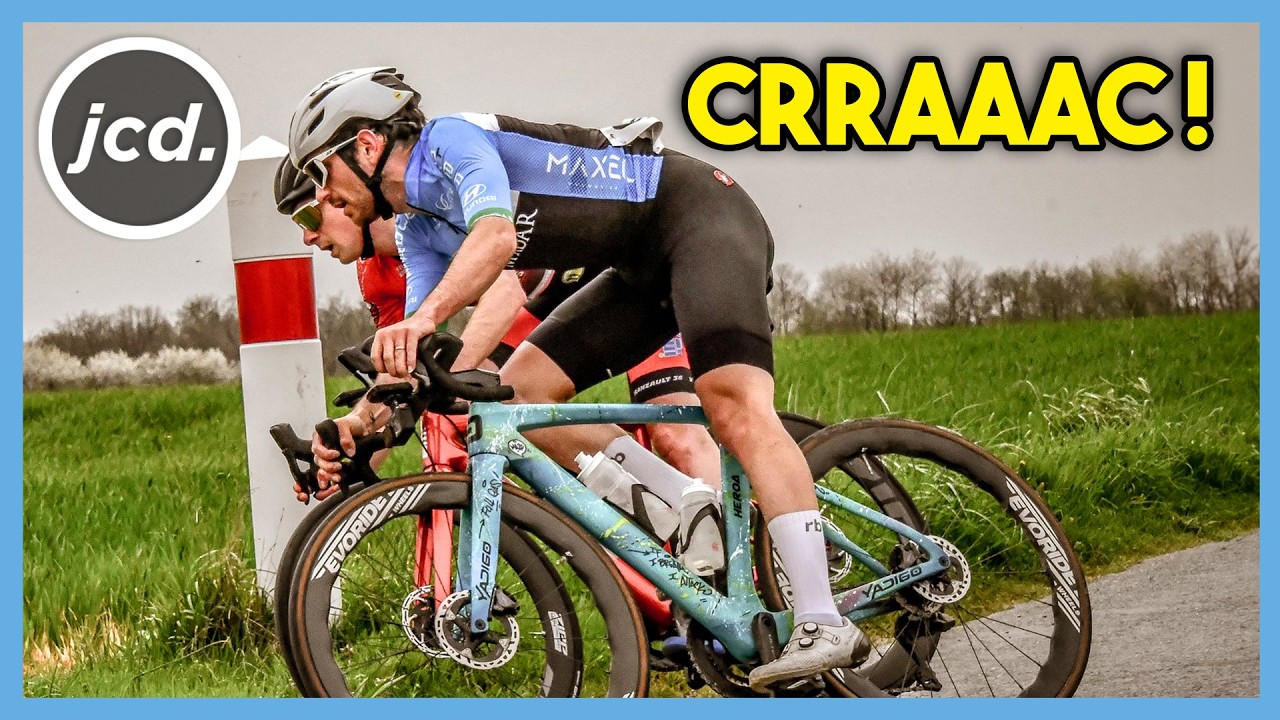 Ma roue EXPLOSE au dernier tour sur la CLASSIQUE Paris-Pussay