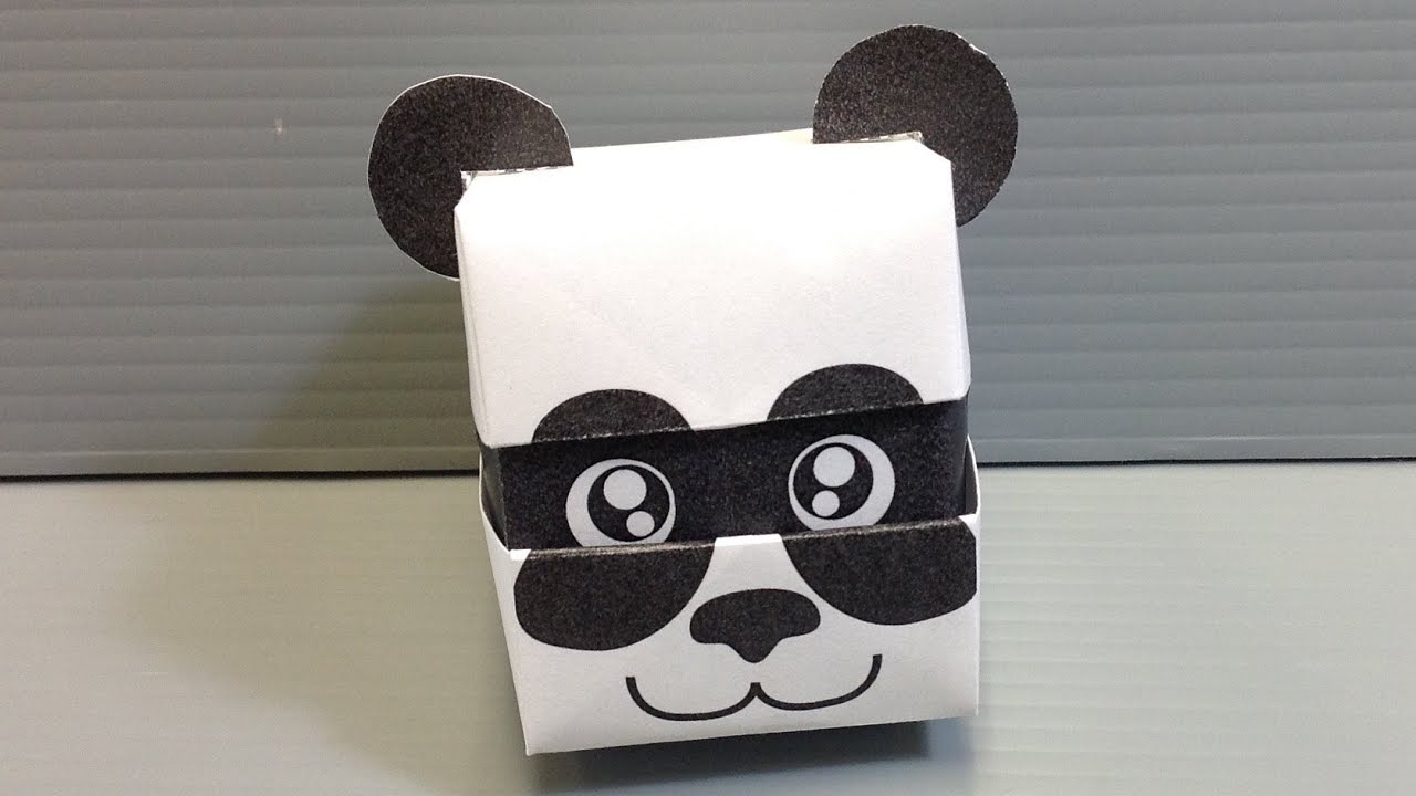Origami Changing Faces Panda Cube Print at Home YouTube