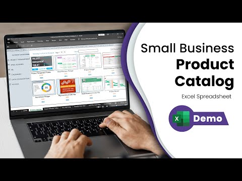 Create your own Small Business Product Catalog - Free Excel Template - Tour