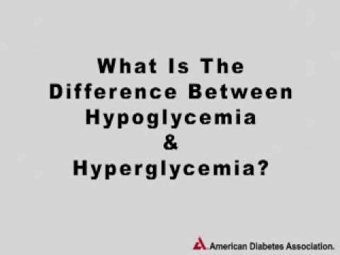 Learn the basics about how people with diabetes are affected by hypoglycemia and hyperglycemia. Find out more about controlling your blood glucose levels at: www.diabetes.org