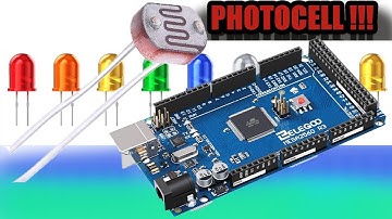 Elegoo Mega 2560 Lesson 26 Photocell : Light Intensity Using Analog Input