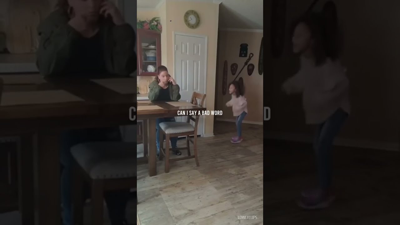 Kid Asking Her Mom If She Can Say A Bad Word