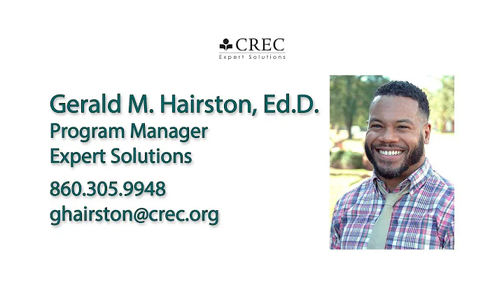 CREC Expert Solutions | Gerald Hairston