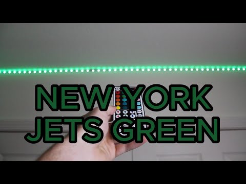 How to make NEW YORK JETS GREEN on LED light strips!