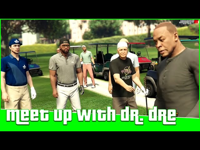 Meeting Dr. Dre with Franklin helping him with a little problem "On Course" - GTA 5 Online