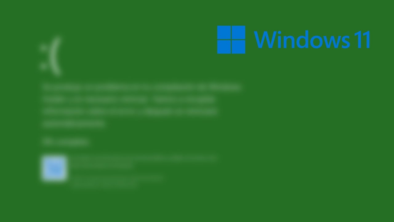 2023 Solucionar la pantalla verde de la muerte Windows 10/11