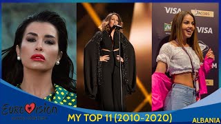 Albania in Eurovision : My Top 11 (2010-2020)