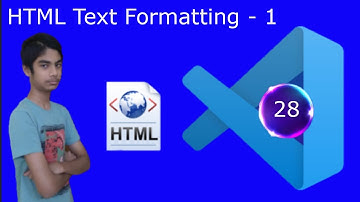 HTML Text formatting || Part - 1 || Bold text || Code with Joseph ||