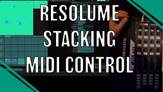 Get more out of you MIDI controls 🎛🎚 // Resolume stacking midi triggers #resolume #midi