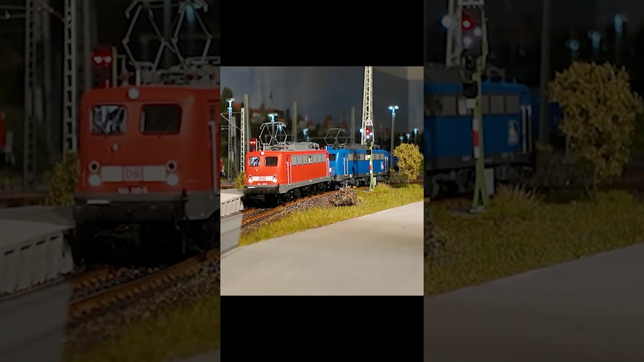 Ein BR 140 Doppelpack Rangiert zu ihrem nächsten Einsatz