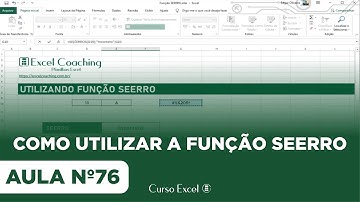 Como Utilizar a Função SEERRO - Curso Excel