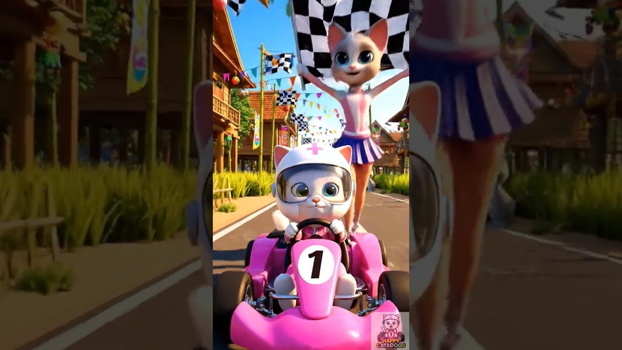 The racing cat Gokas won first place. 