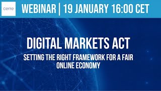 Digital Markets Act: Setting the right framework for a fair online economy