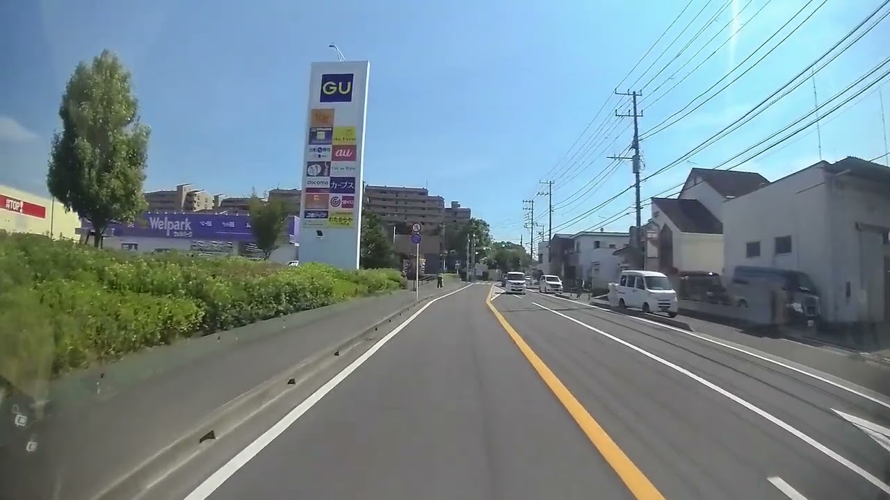 令和5年7月ドラレコ　千葉市稲毛区長沼原町 生鮮市場TOP 稲毛長沼店駐車場～園生町付近