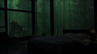 Relaxing in Cozy Room with Heavy Rain and Thunder Sounds Outside | Deep Sleep and Meditate ASMR