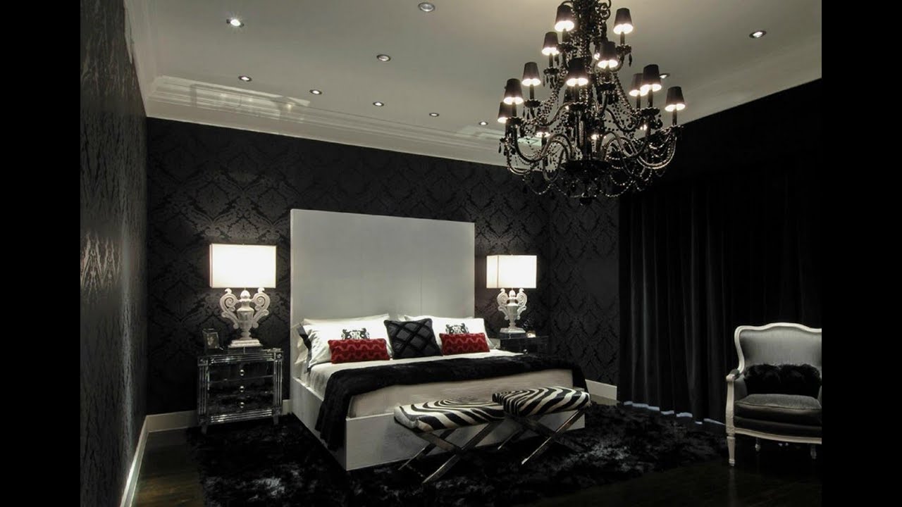 All Black  Modern Gothic Bedroom  Design  YouTube