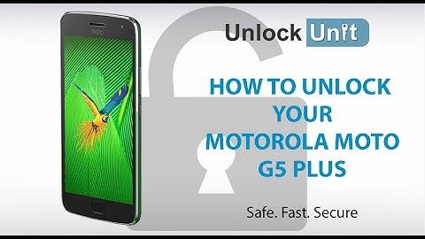 HOW TO UNLOCK Motorola Moto G5 Plus